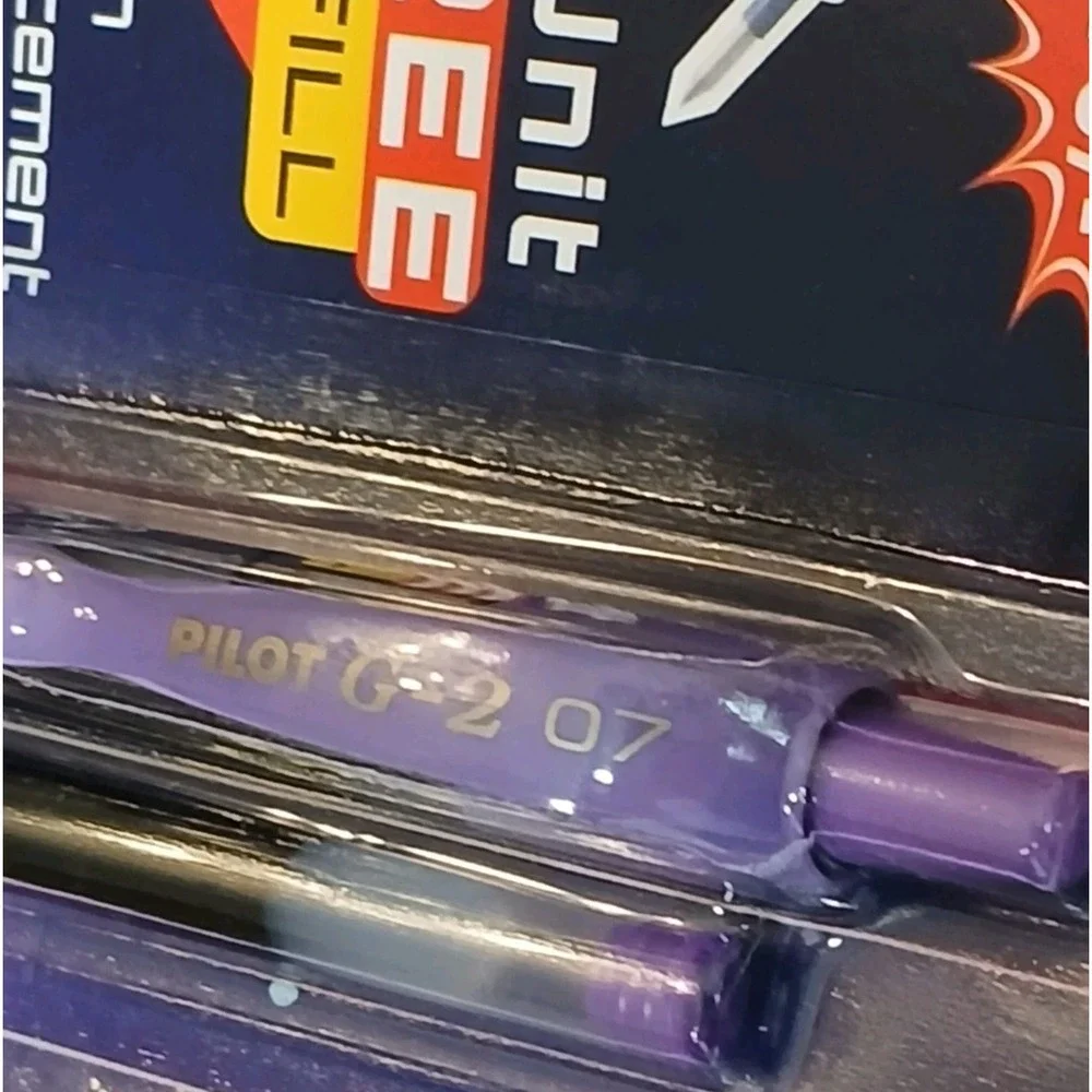 Brand New - Pilot G2 Gel Pens & Refills, Purple, 0.7mm fine